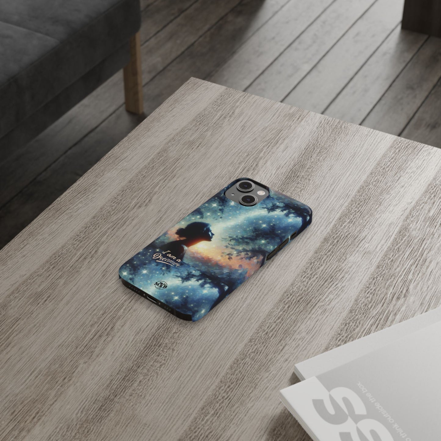 MYB Dreamer Slim Phone Case - Starry Night Design for Dreamers & Nature Lovers
