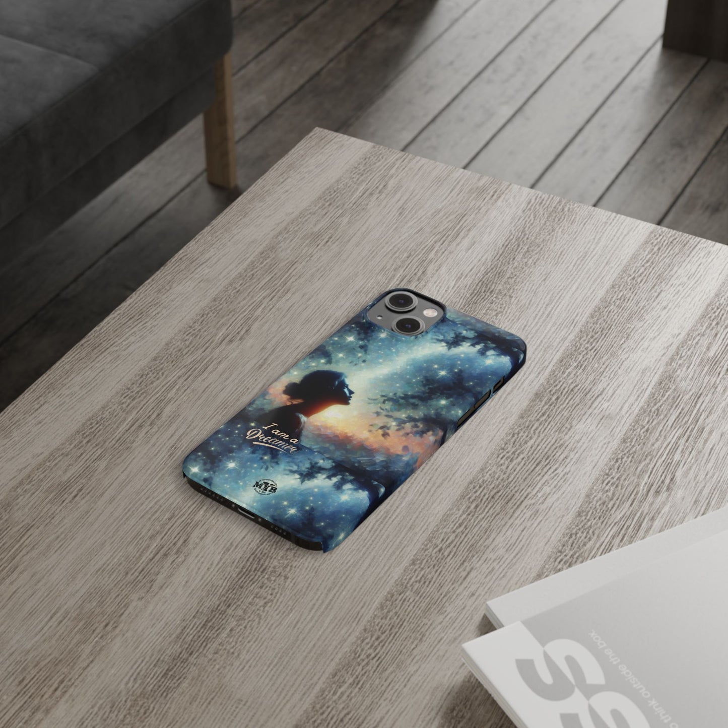 MYB Dreamer Slim Phone Case - Starry Night Design for Dreamers & Nature Lovers