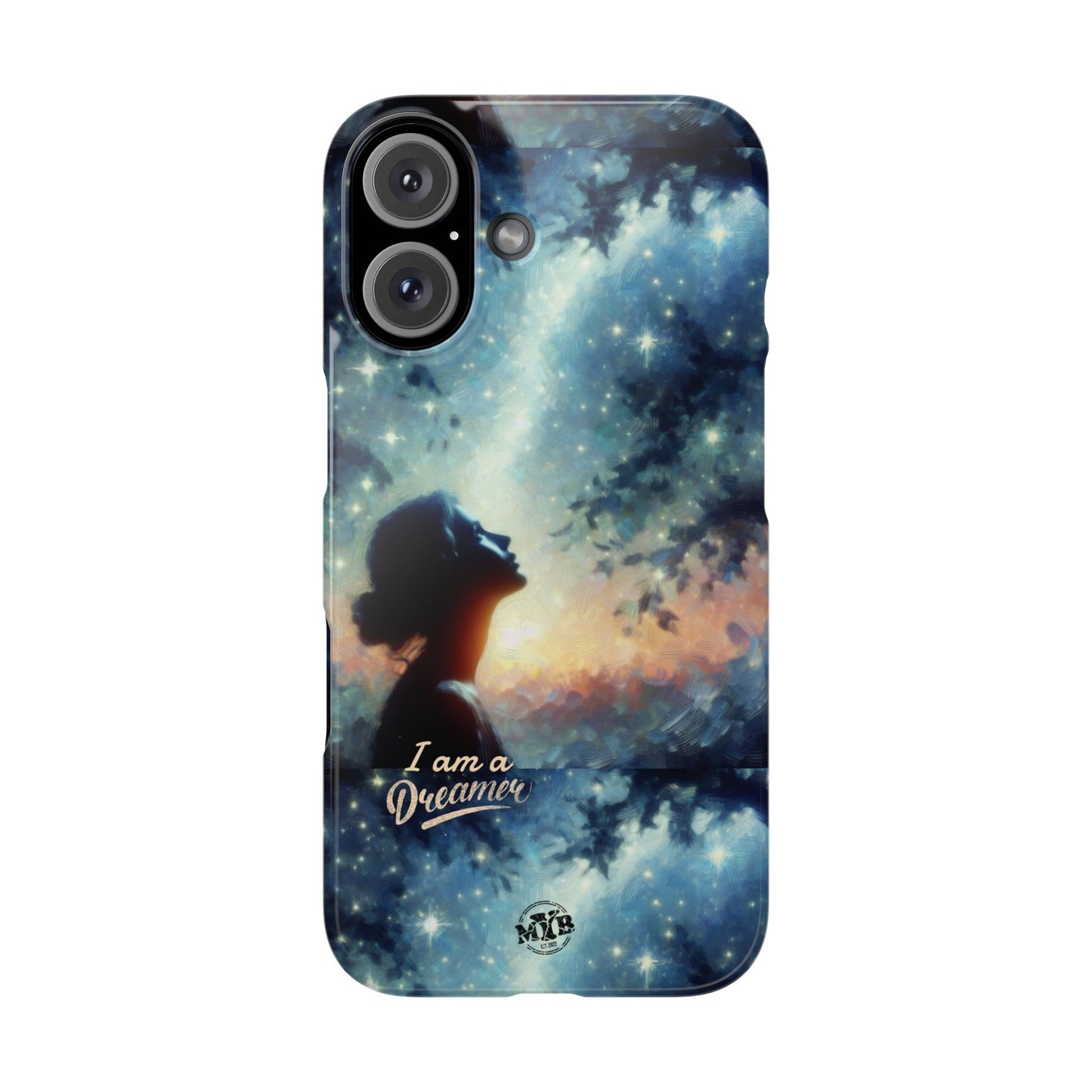 MYB Dreamer Slim Phone Case - Starry Night Design for Dreamers & Nature Lovers