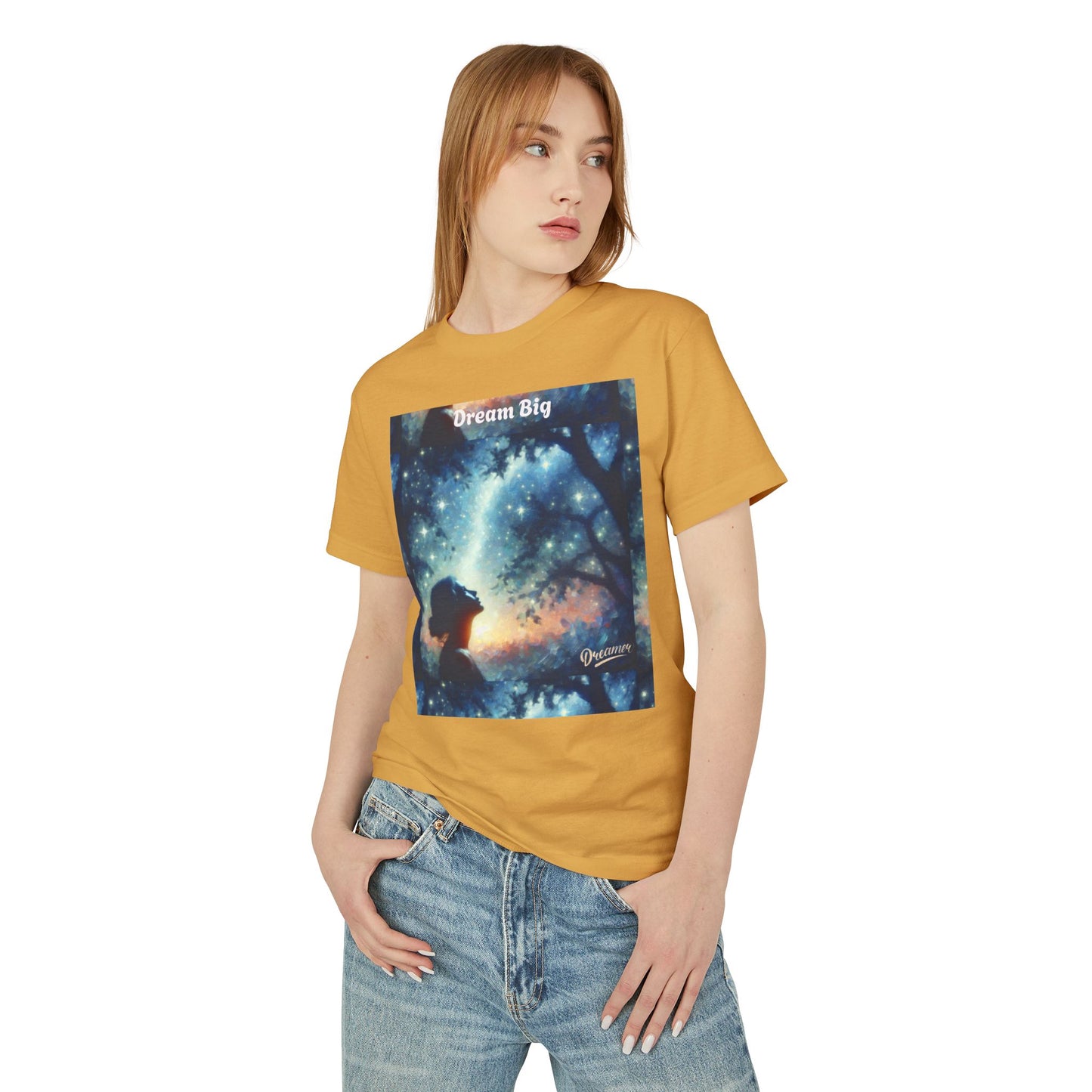 MYB Dreamy Cotton Tee with Inspirational Quote - Unisex Heavyweight Shirt