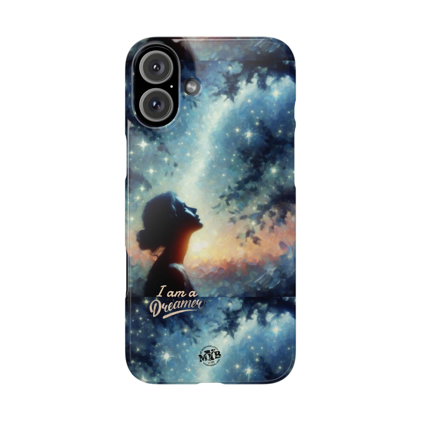 MYB Dreamer Slim Phone Case - Starry Night Design for Dreamers & Nature Lovers