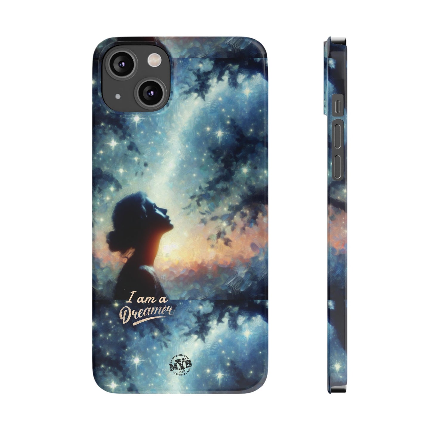 MYB Dreamer Slim Phone Case - Starry Night Design for Dreamers & Nature Lovers