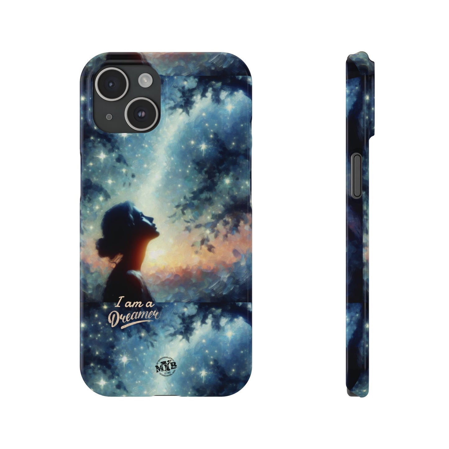 MYB Dreamer Slim Phone Case - Starry Night Design for Dreamers & Nature Lovers