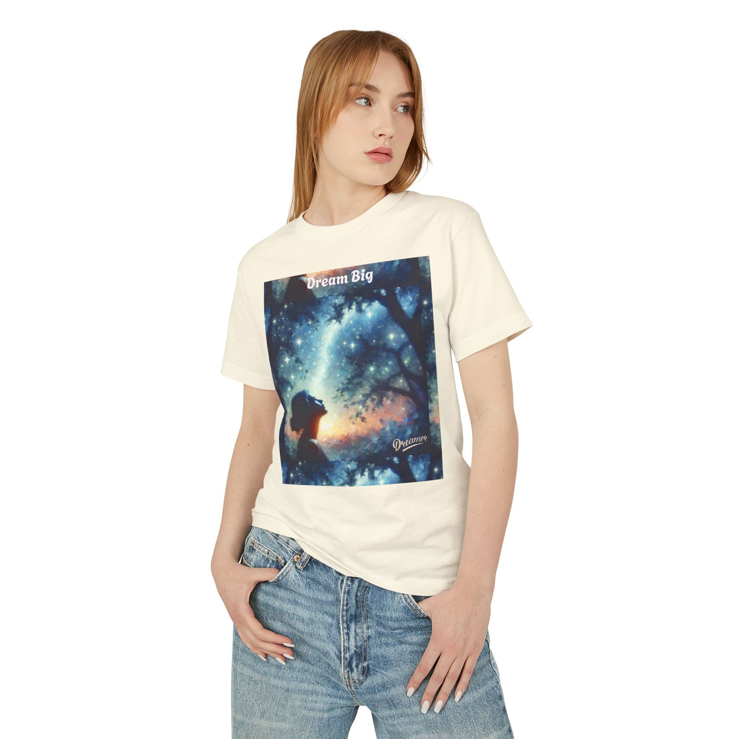 MYB Dreamy Cotton Tee with Inspirational Quote - Unisex Heavyweight Shirt