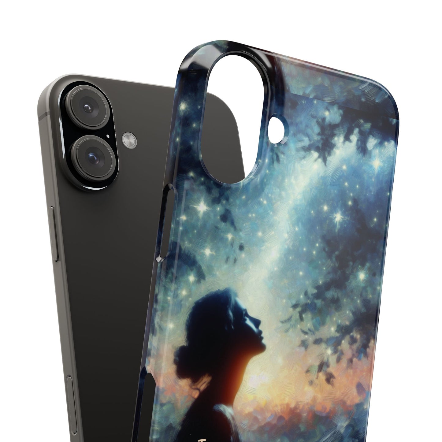 MYB Dreamer Slim Phone Case - Starry Night Design for Dreamers & Nature Lovers