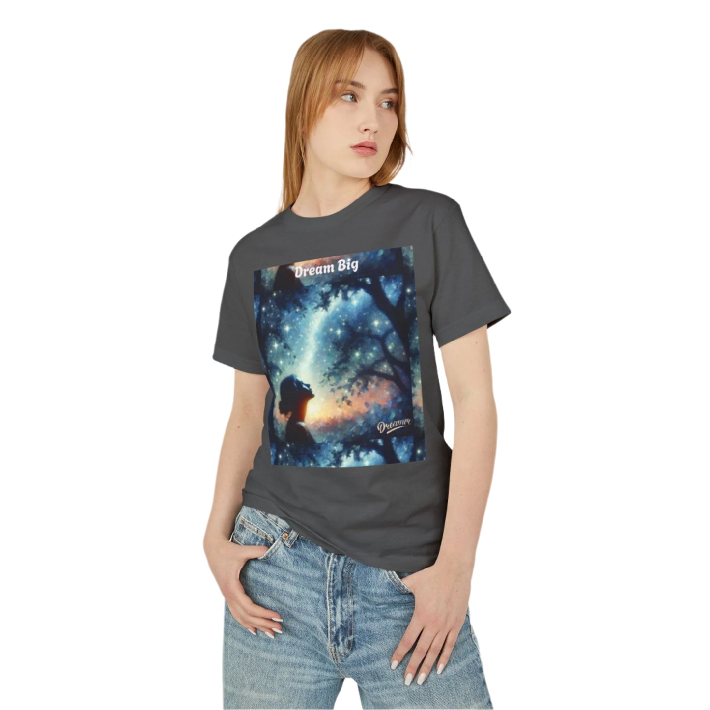 MYB Dreamy Cotton Tee with Inspirational Quote - Unisex Heavyweight Shirt