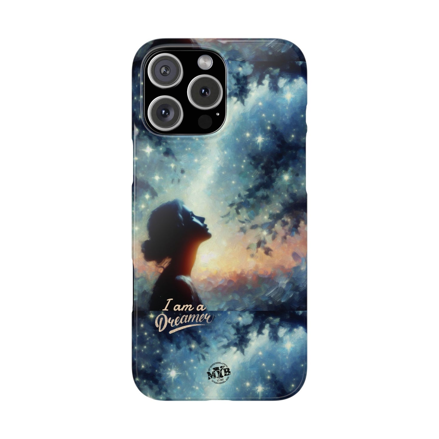 MYB Dreamer Slim Phone Case - Starry Night Design for Dreamers & Nature Lovers