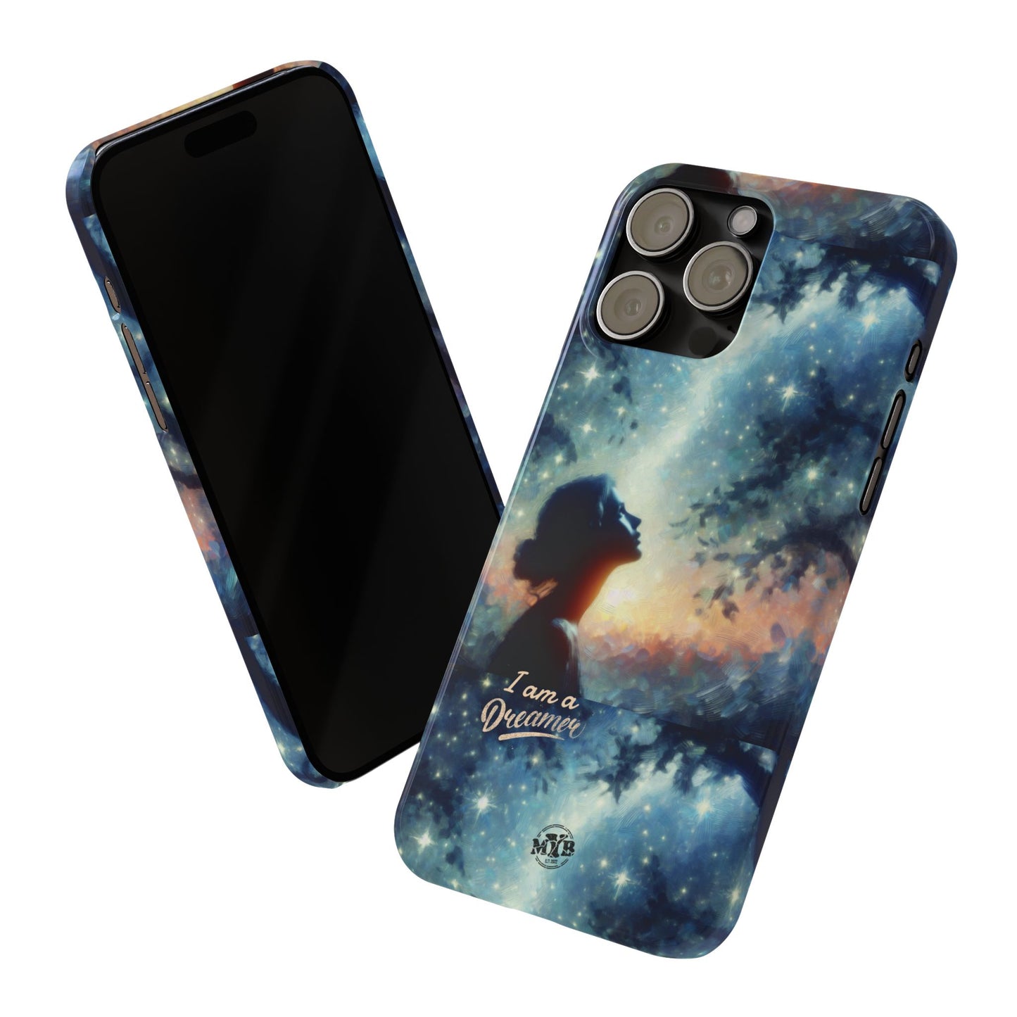 MYB Dreamer Slim Phone Case - Starry Night Design for Dreamers & Nature Lovers