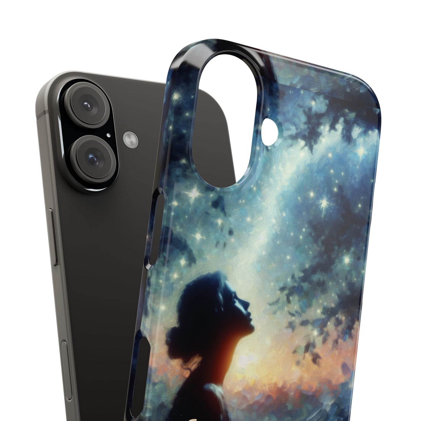 MYB Dreamer Slim Phone Case - Starry Night Design for Dreamers & Nature Lovers