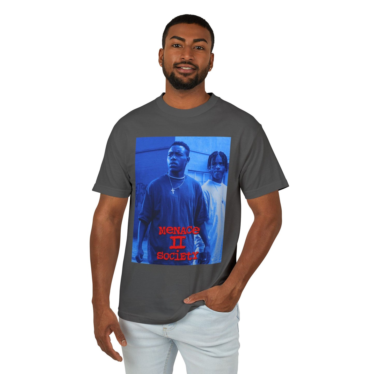 MYB Menace II Society Graphic Tee - Unisex Heavyweight Cotton Shirt with Inspirational Quote