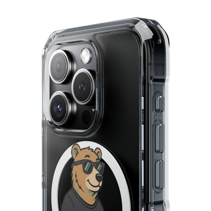 Magnetic Impact — "mind your business" Minimal Clear Phone Case