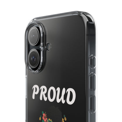 Clear Impact-Resistant Phone Case — "Proud Caribbean Gyal"