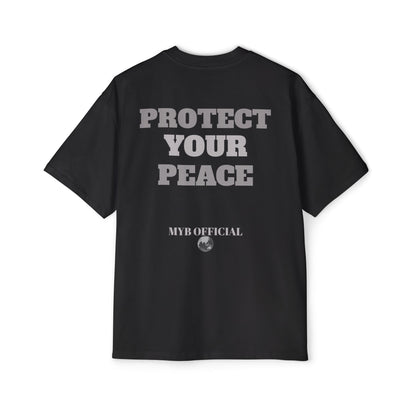 Protect Your Peace Tee — Men’s Oversized Graphic T‑Shirt