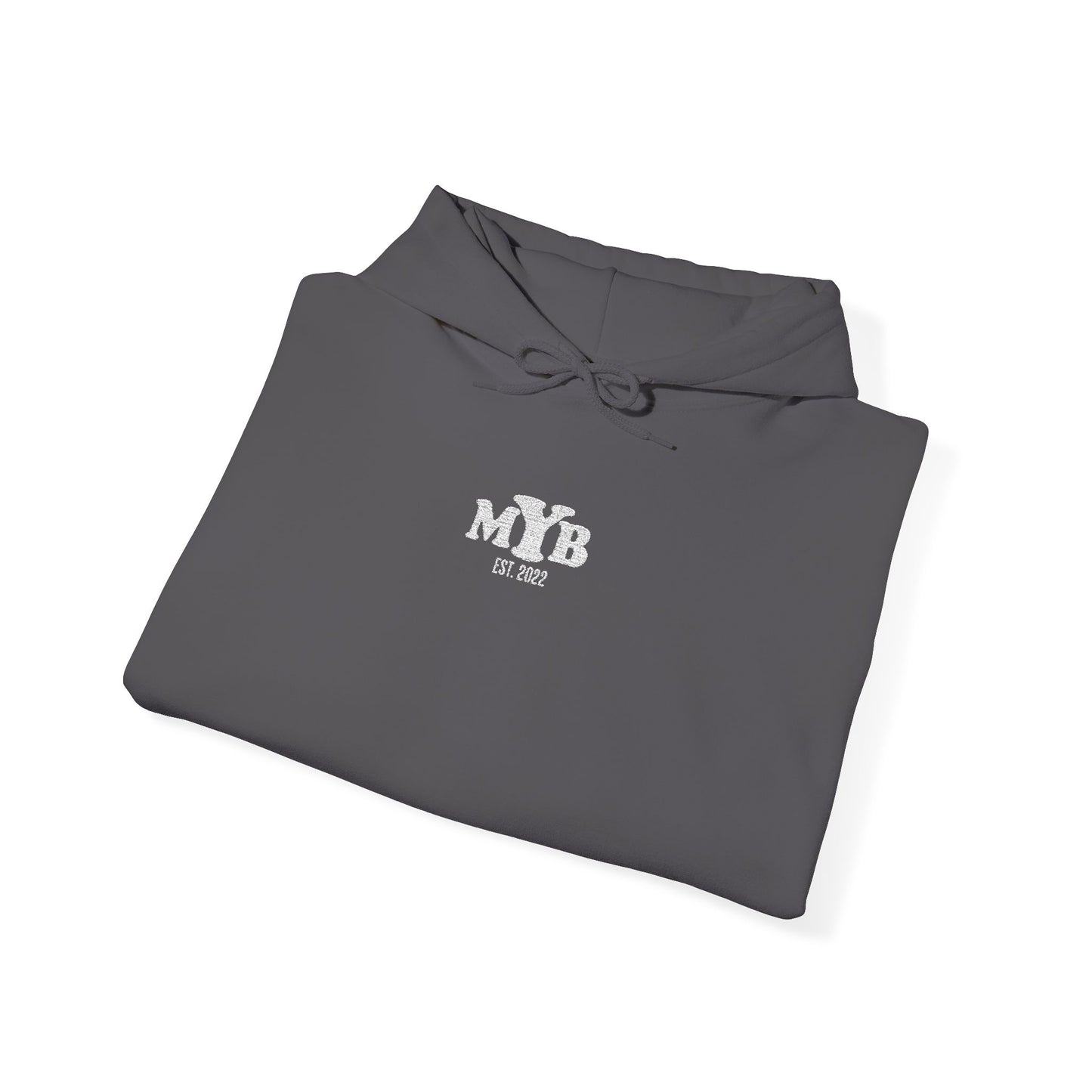 MYB Logo Black Hoodie — Minimal Streetwear Pullover