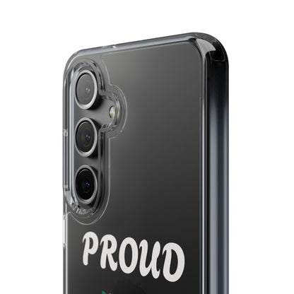 Clear Impact-Resistant Phone Case — "Proud Caribbean Gyal"