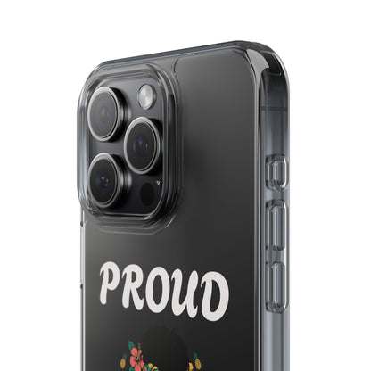 Clear Impact-Resistant Phone Case — "Proud Caribbean Gyal"