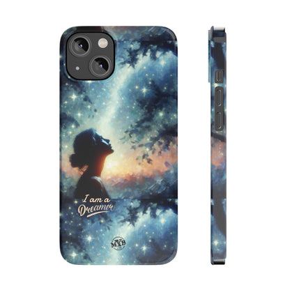 MYB Dreamer Slim Phone Case - Starry Night Design for Dreamers & Nature Lovers