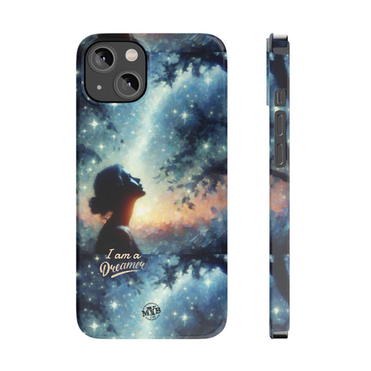 MYB Dreamer Slim Phone Case - Starry Night Design for Dreamers & Nature Lovers