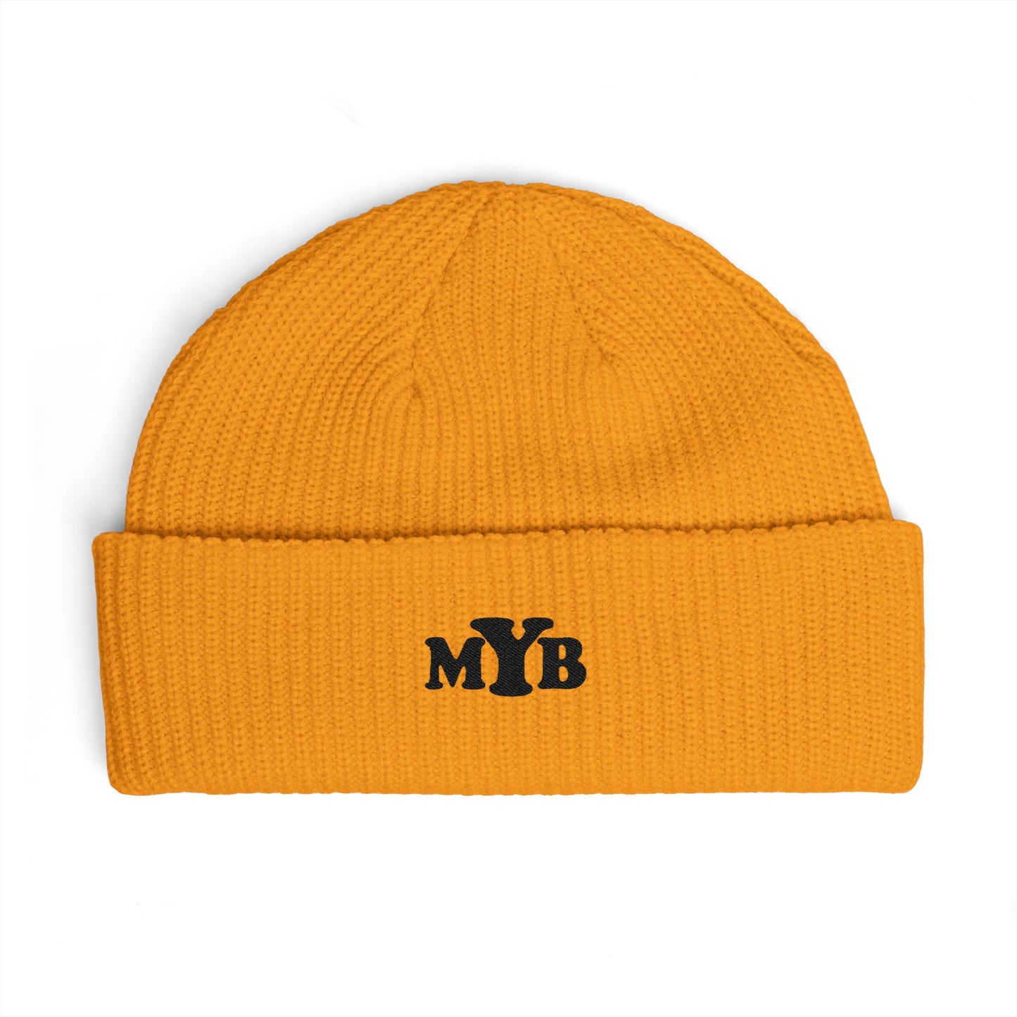 'MYB' Embroidered Knit Beanie