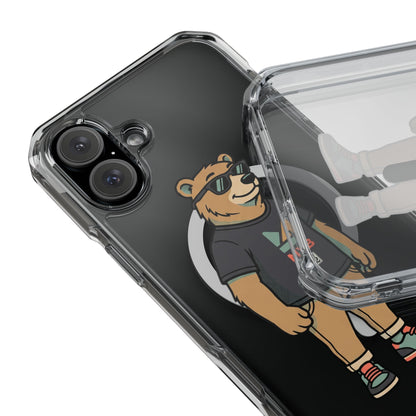 Magnetic Impact — "mind your business" Minimal Clear Phone Case