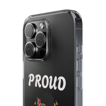 Clear Impact-Resistant Phone Case — "Proud Caribbean Gyal"