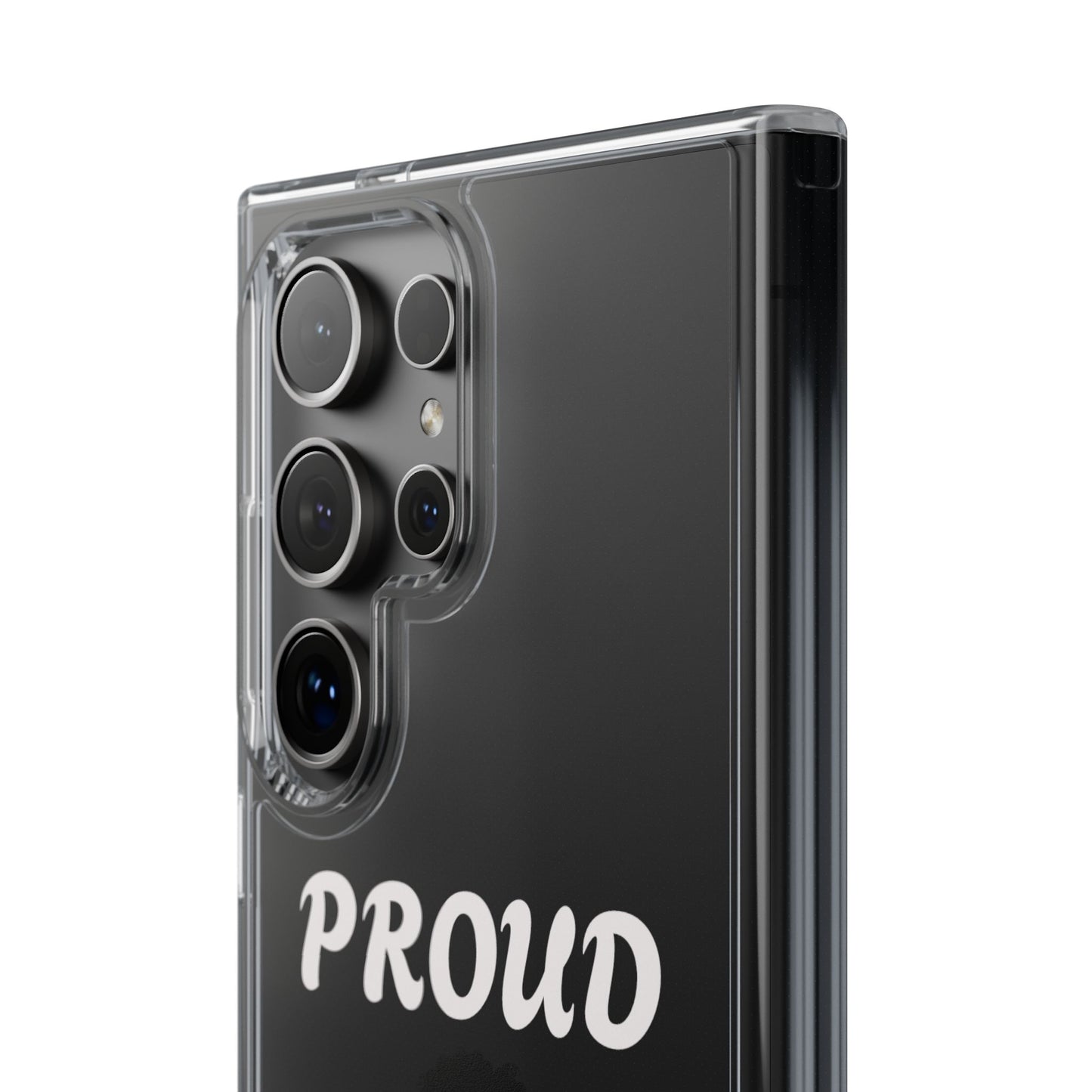 Clear Impact-Resistant Phone Case — "Proud Caribbean Gyal"