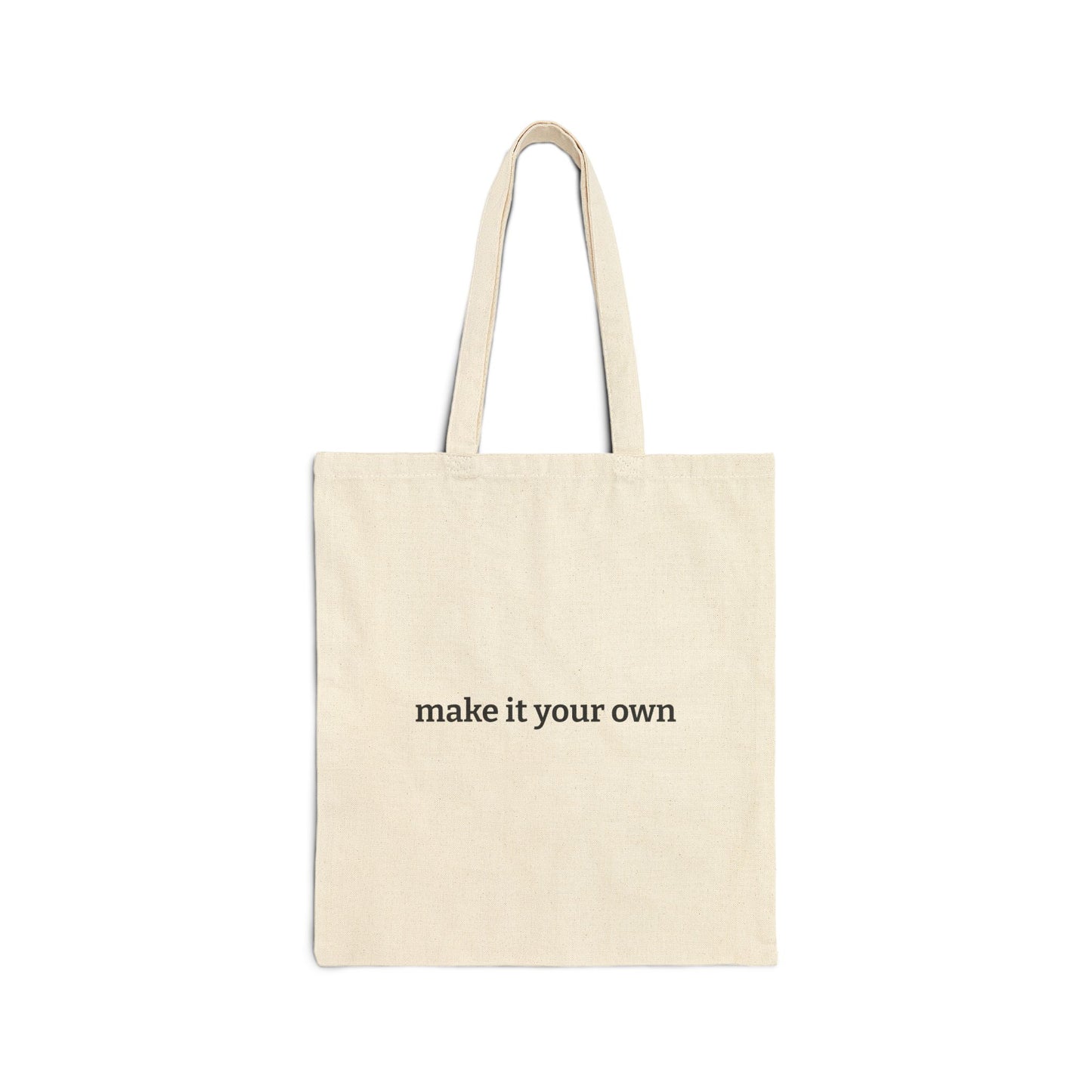 Cotton Canvas Tote Bag – (Make it your own) Personalizable