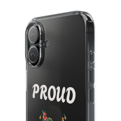 Clear Impact-Resistant Phone Case — "Proud Caribbean Gyal"