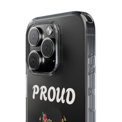 Clear Impact-Resistant Phone Case — "Proud Caribbean Gyal"