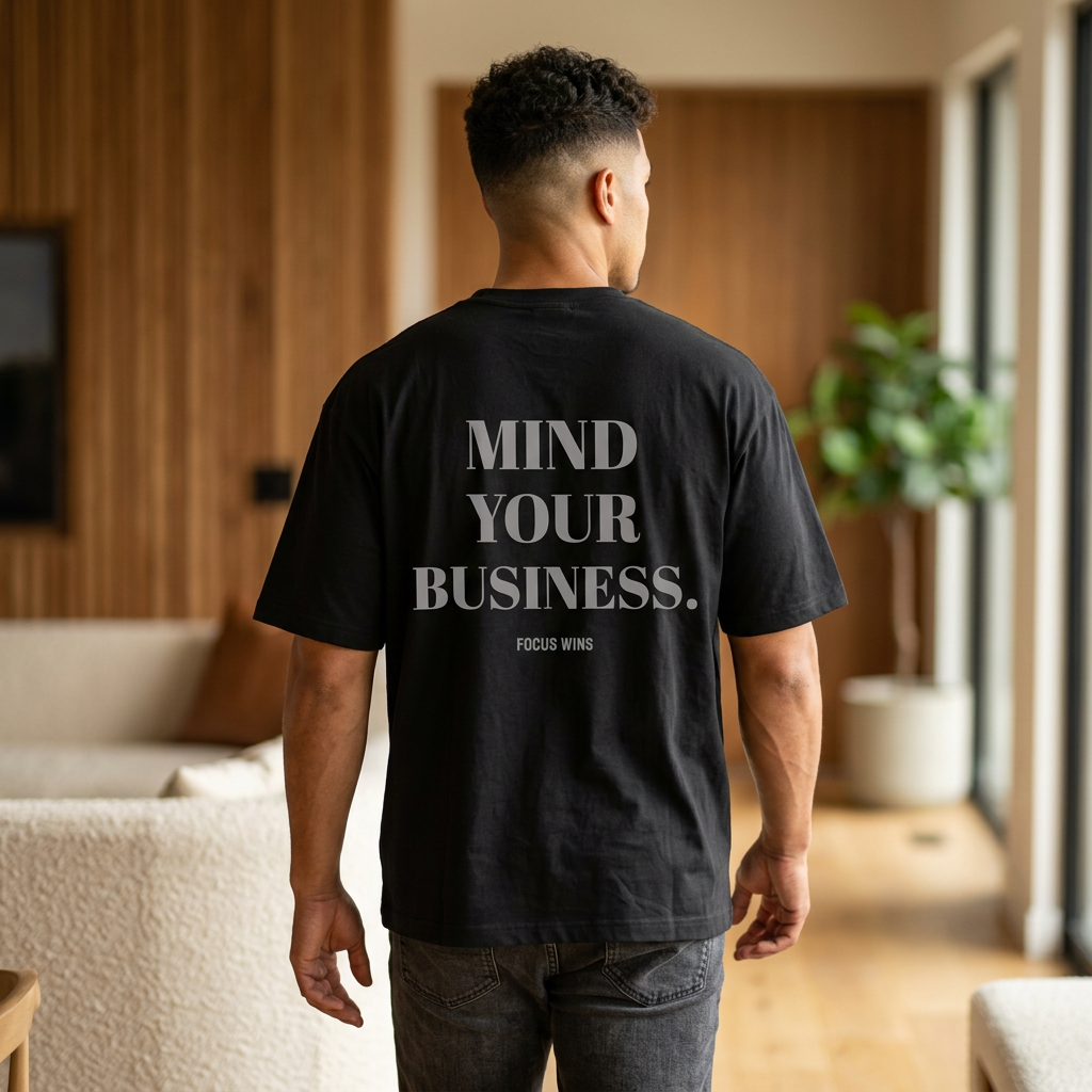 Mind Your Business Oversized Tee — 'Mind Your Business' Graphic Men’s T‑Shirt