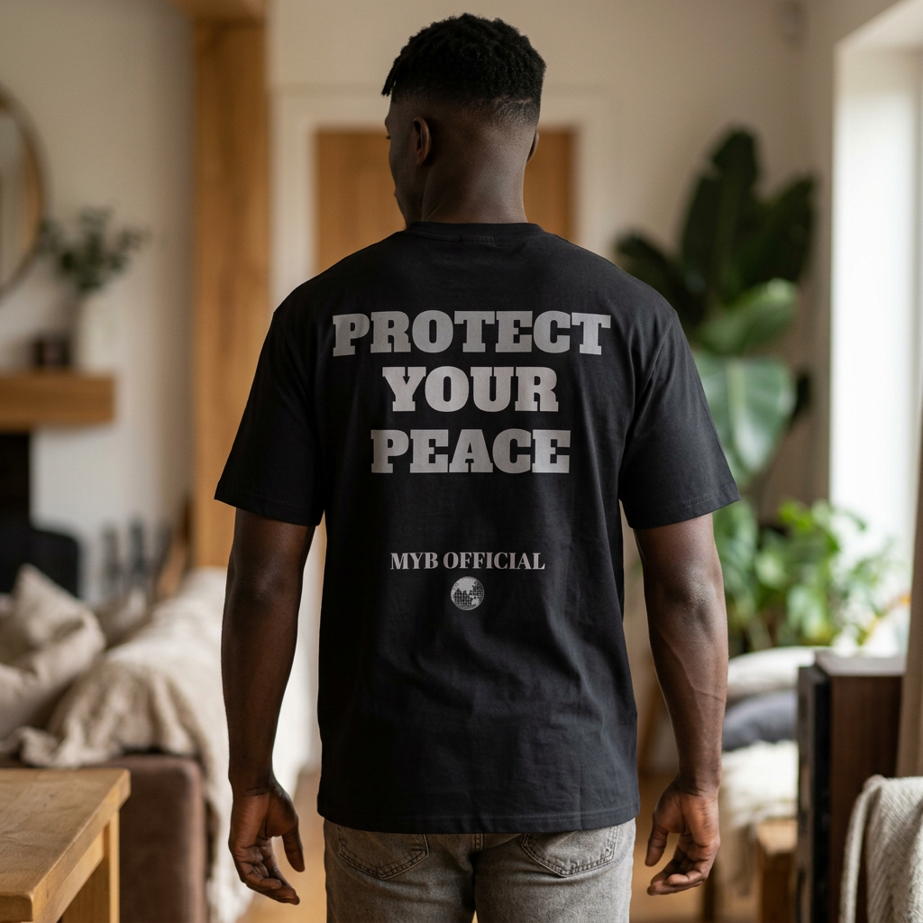 Protect Your Peace Tee — Men’s Oversized Graphic T‑Shirt