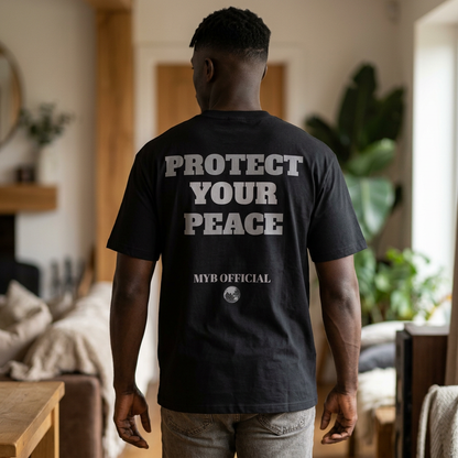 Protect Your Peace Tee — Men’s Oversized Graphic T‑Shirt