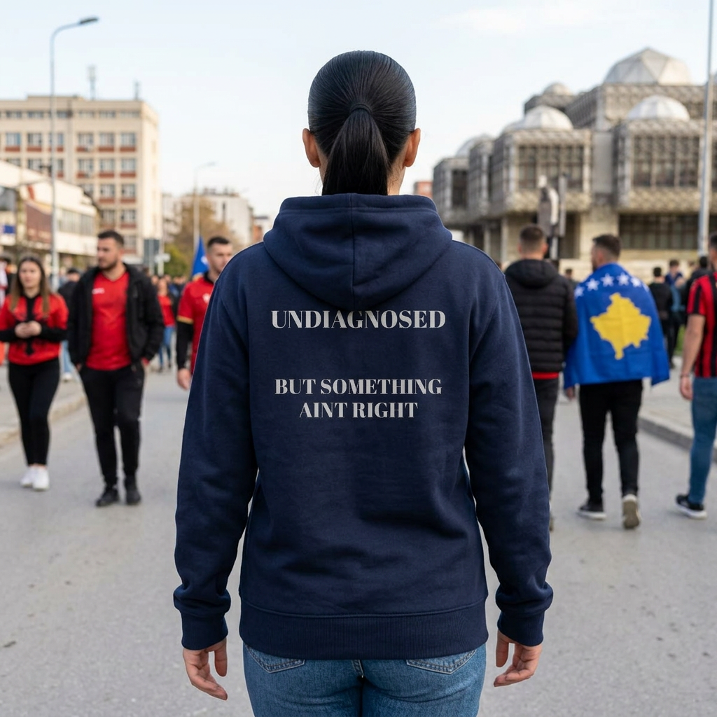 Undiagnosed Hoodie — "Undiagnosed But Something Ain't Right" Pullover