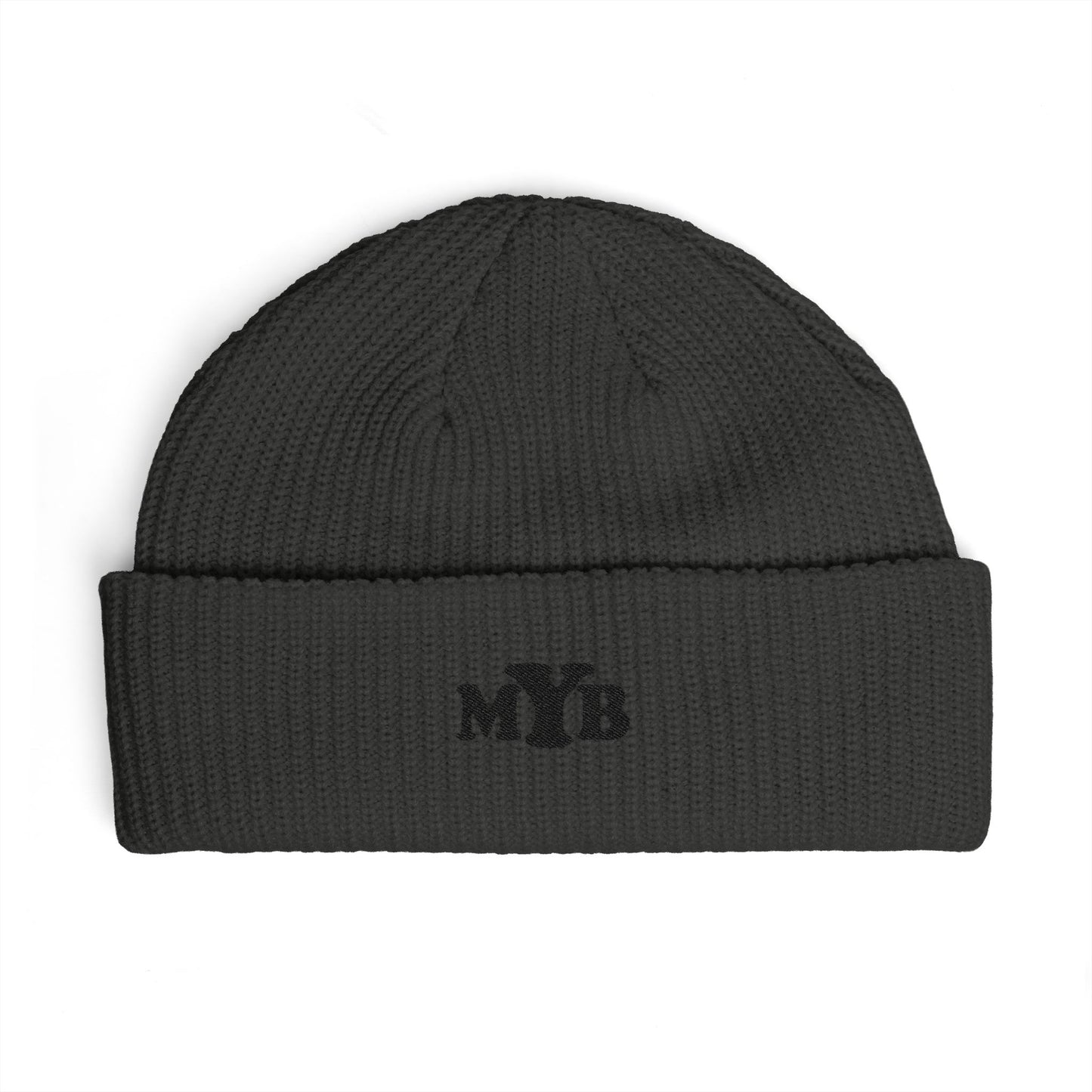 'MYB' Embroidered Knit Beanie
