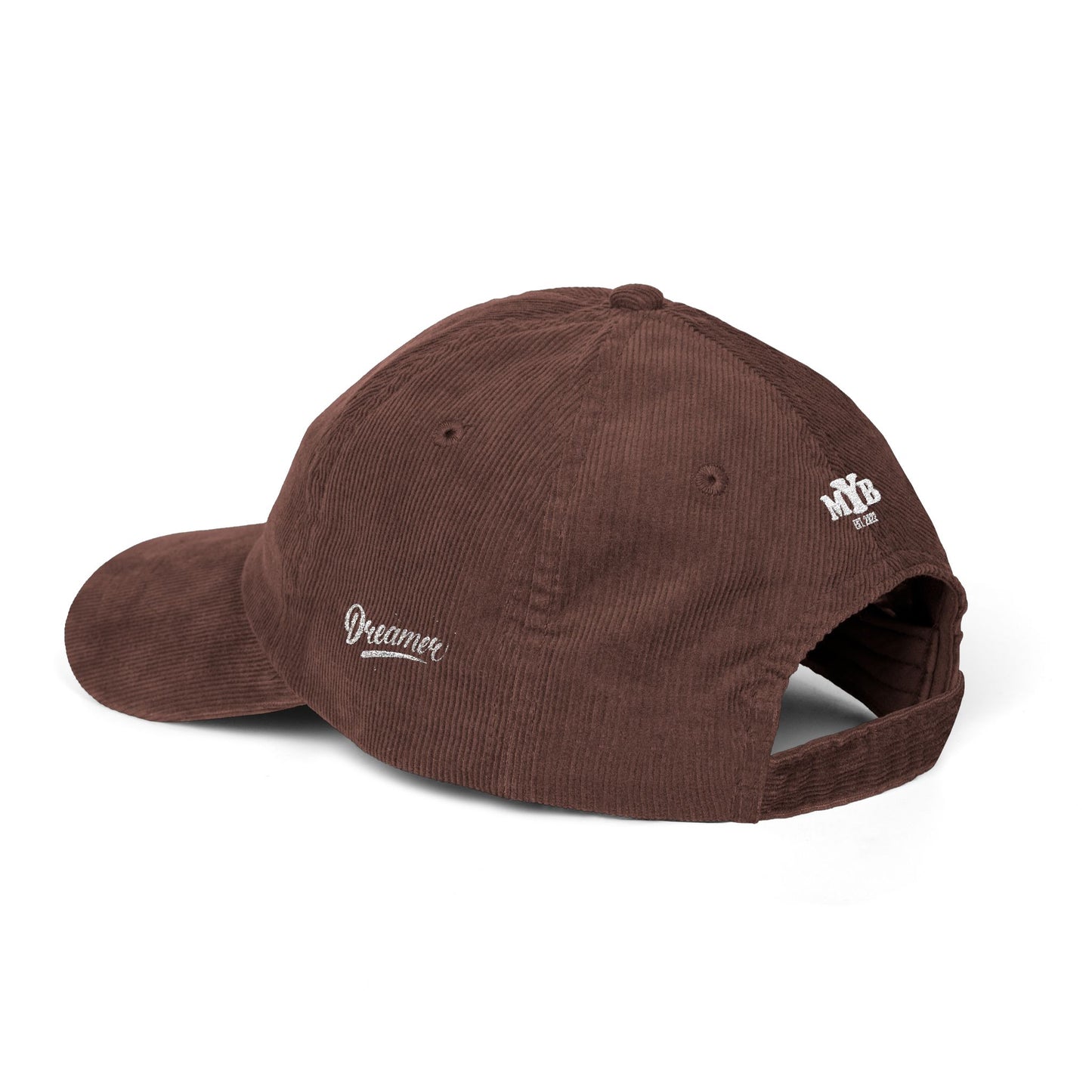 Dream Big Always Embroidered Corduroy Cap