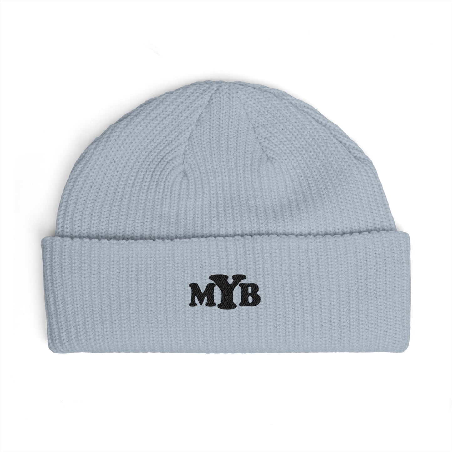 'MYB' Embroidered Knit Beanie