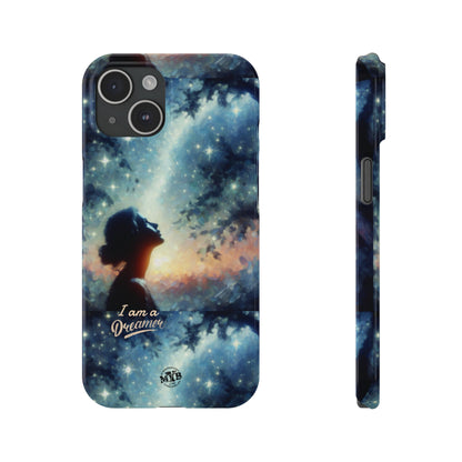 MYB Dreamer Slim Phone Case - Starry Night Design for Dreamers & Nature Lovers