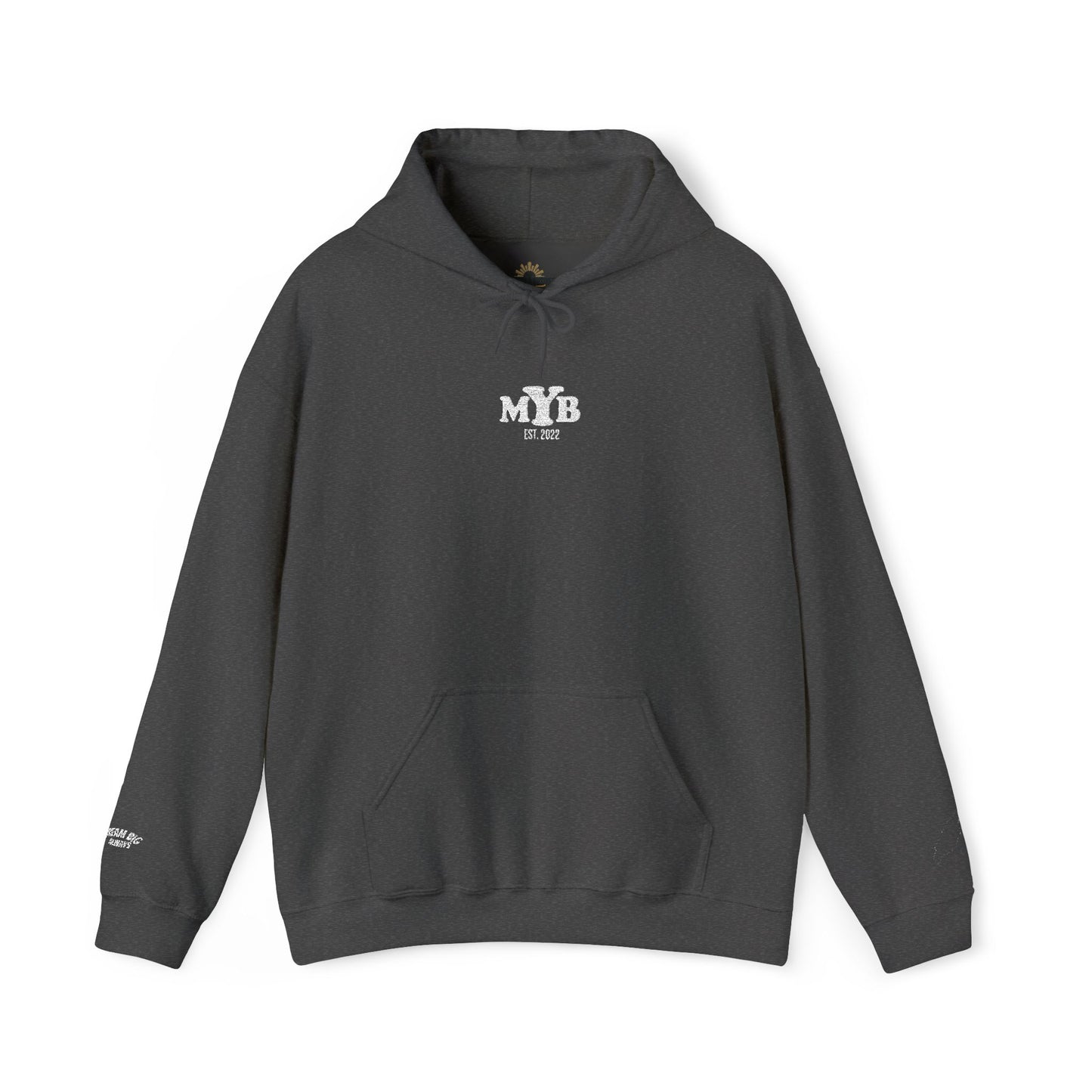 MYB Logo Black Hoodie — Minimal Streetwear Pullover