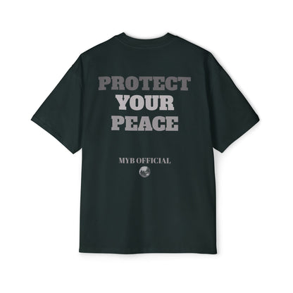 Protect Your Peace Tee — Men’s Oversized Graphic T‑Shirt