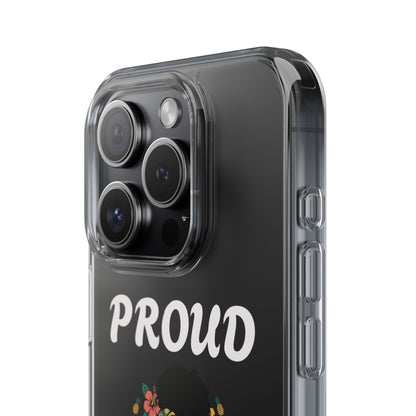 Clear Impact-Resistant Phone Case — "Proud Caribbean Gyal"