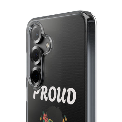 Clear Impact-Resistant Phone Case — "Proud Caribbean Gyal"