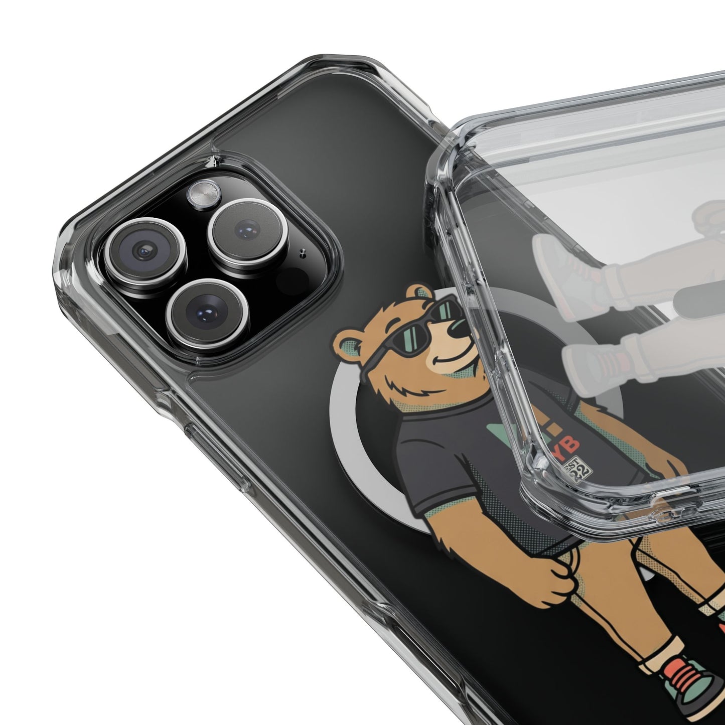 Magnetic Impact — "mind your business" Minimal Clear Phone Case