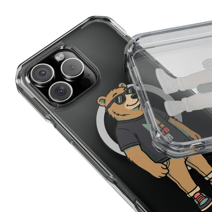 Magnetic Impact — "mind your business" Minimal Clear Phone Case