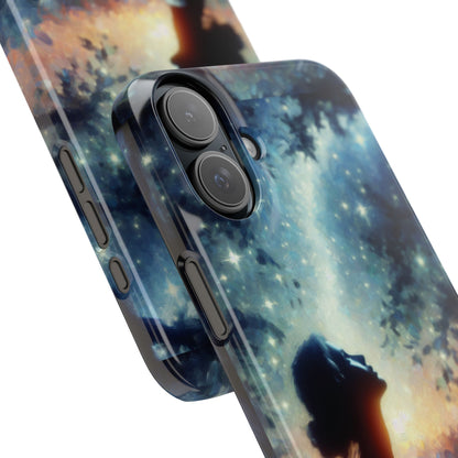 MYB Dreamer Slim Phone Case - Starry Night Design for Dreamers & Nature Lovers