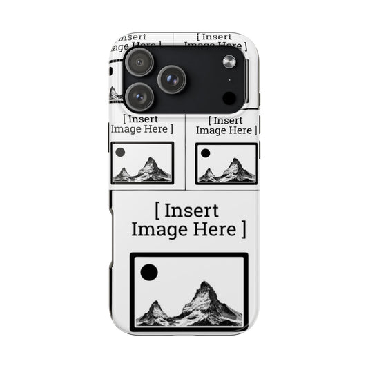 Tough Phone Case — “MAKE IT YOUR OWN” Gloss Black Protective Cover with Warning Badge