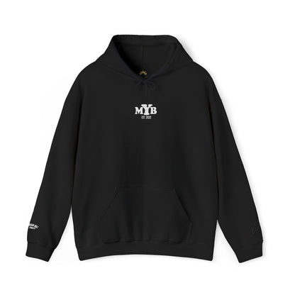 MYB Logo Black Hoodie — Minimal Streetwear Pullover