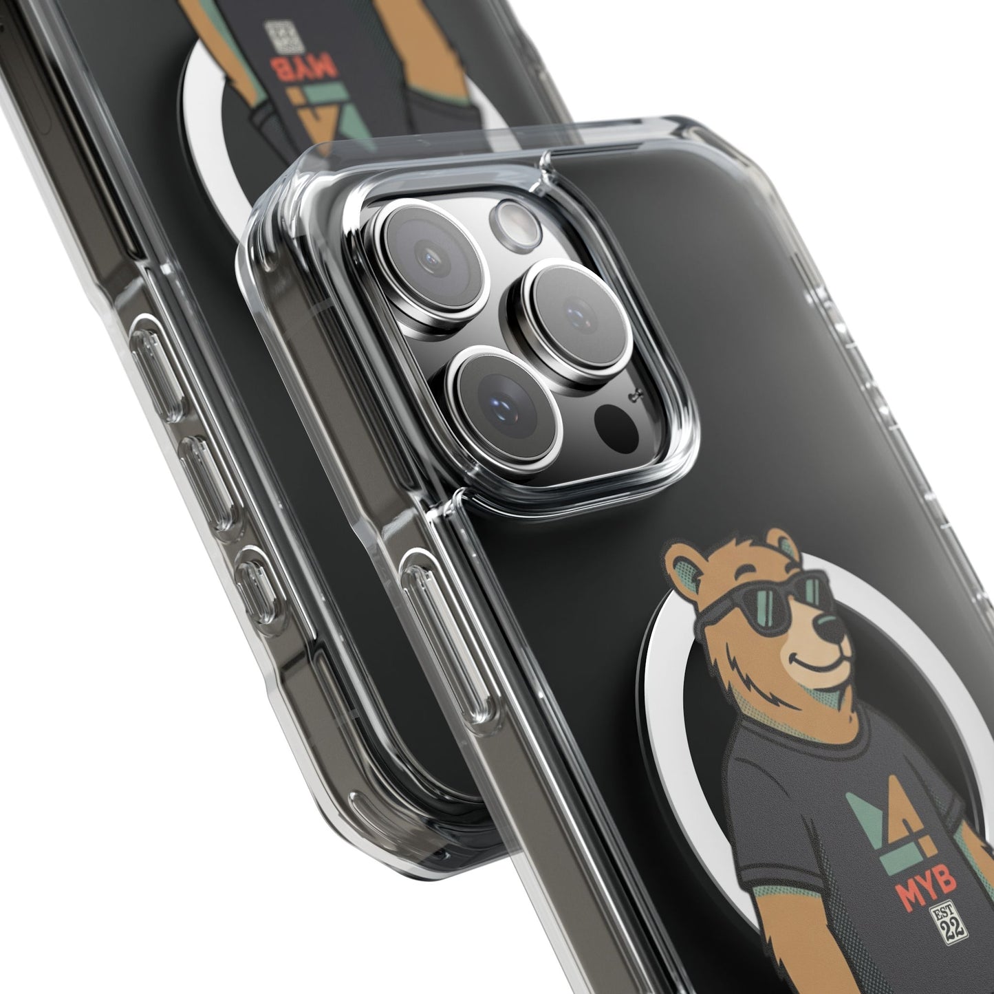 Magnetic Impact — "mind your business" Minimal Clear Phone Case