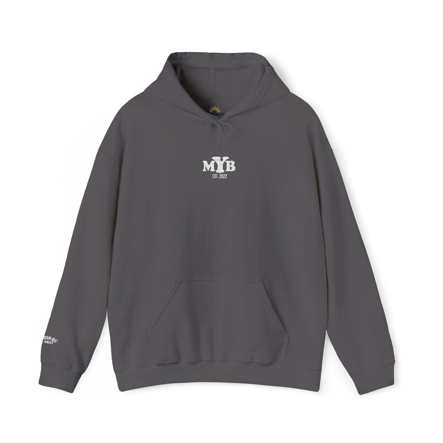 MYB Logo Black Hoodie — Minimal Streetwear Pullover