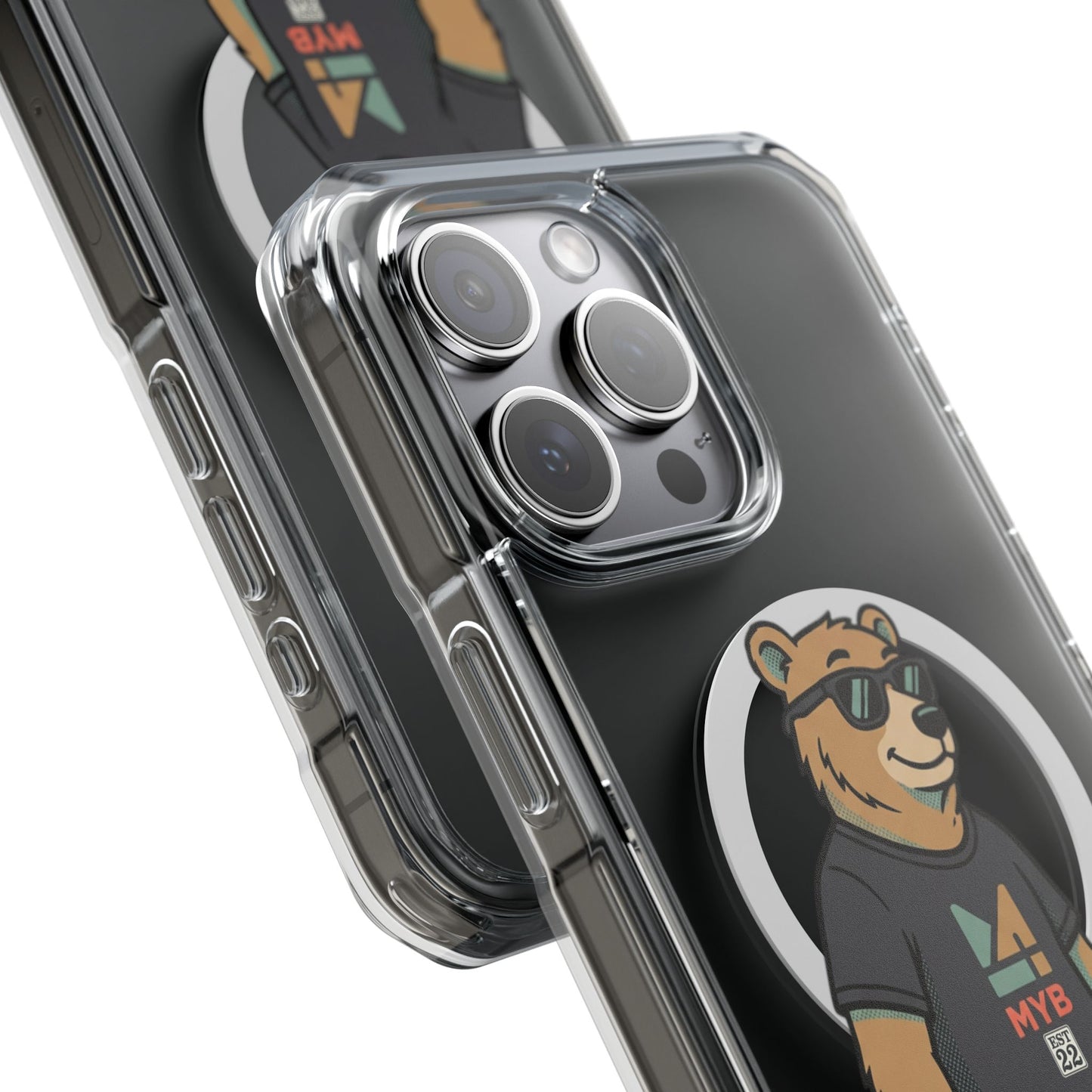Magnetic Impact — "mind your business" Minimal Clear Phone Case