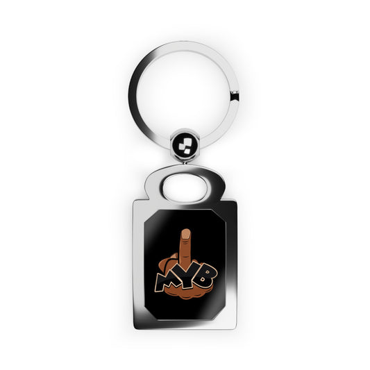 MYB Rectangle Never-lost Keyring